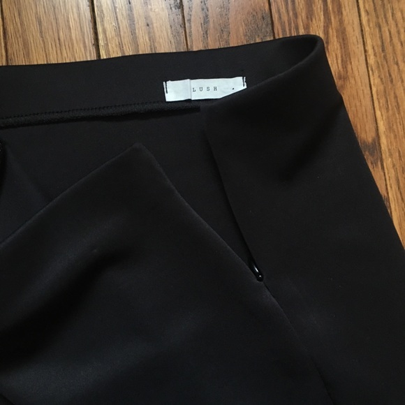 Lush Mini Skirt with Mesh Panel - Picture 6 of 7